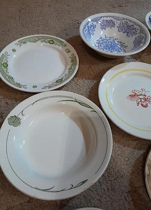 Детские фарфоровые тарелочки с ежиком из ссср цена за 3 штуки