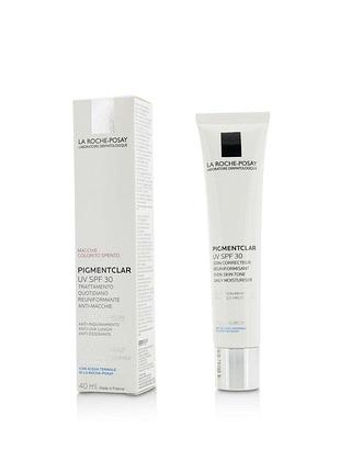 Засіб для обличчя la roche-posay pigmentclar uv spf30, проти темних плям і тьмяності шкіри,40 ml.