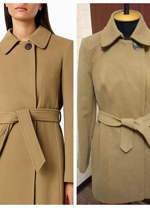 Пальто напівпальто під пояс від f&f.