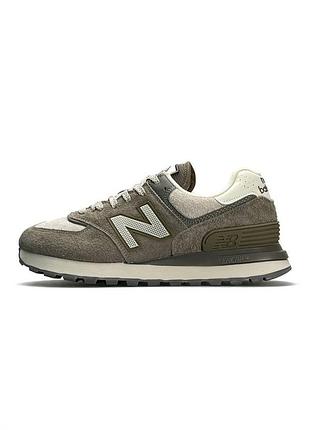 Кроcівки new balance x stone island 574 sand grey