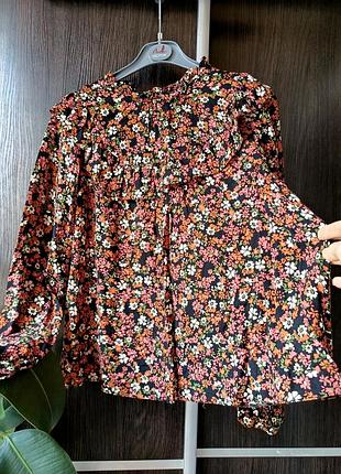 Блуза блузка цветы Цветы.вискоза