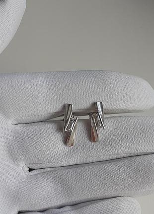 Срібні сережки гвоздики