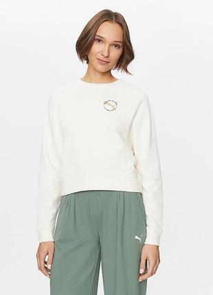 Світшот puma  better sportswear молочного кольору розмір s