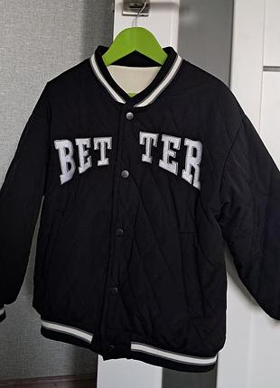 Куртка-бомбер 7-8роков 128-134см 2