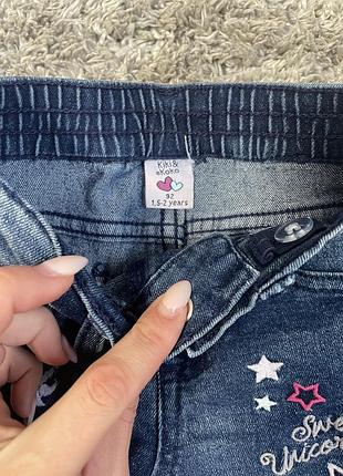 Джинси з єдинорогом 92 см