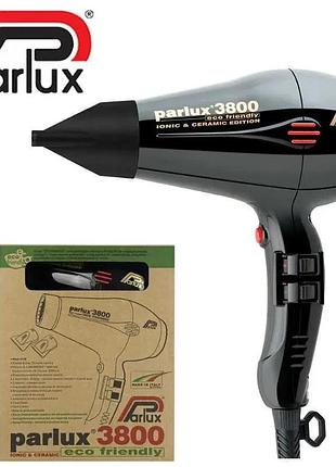 Профессиональный фен parlux 3800 ecofriedly ceramic & ionic - black 2100w