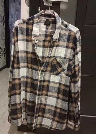 Коттоновая рубашка в клетку