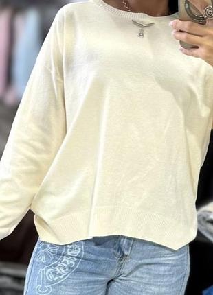 Женский свитер джемпер оверсайз кашемир