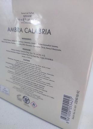 Nishane ambra calabria 50ml. 3