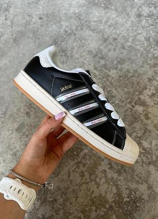 Кросівки adidas superstar × korn black white