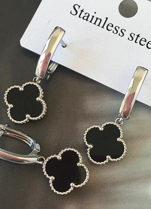 Сережки конюшини, медсталь, позолота, джерель