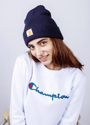 Зимова шапка carhartt blue