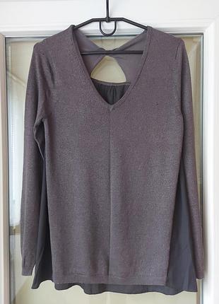 Комбинированная блуза- джемпер