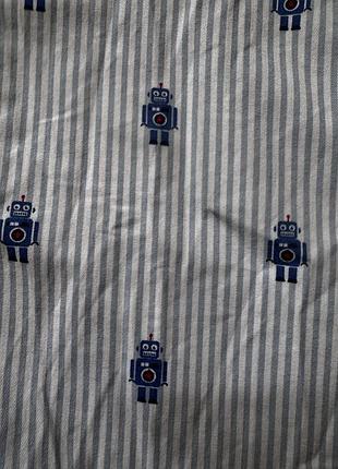 Сорочка на хлопчика з роботами 🤖