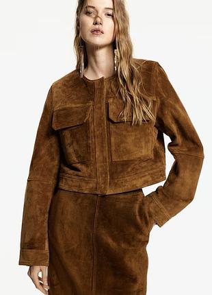 Куртка замшева h&m, s-m