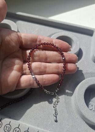 Браслет из натурального граната