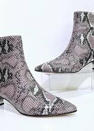 Невероятные ботильоны со змеиным принтом