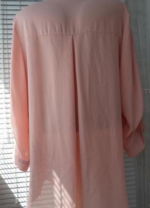 Пудровая блуза - рубашка2 фото