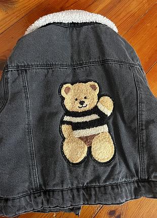 Утеплена джинсовка zara 3
