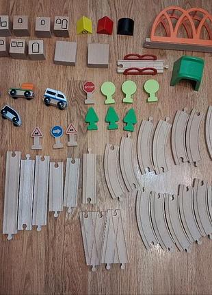 Залізниця ikea lillabo (набір колій та поїздів) 63 предмета