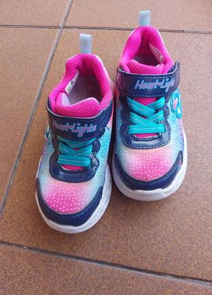 Кроссовки для девочки размер 25 skechers