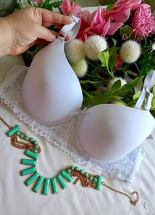 Оценка! роскошный белый бюстгальтер на шикарные формы