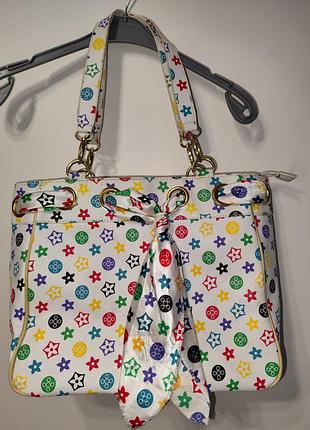 Vintage сумка известного бренда lv материал канва