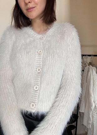 Пухнастий кардиган від zara