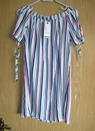 Новое платье в полосочку "boohoo" р. 44