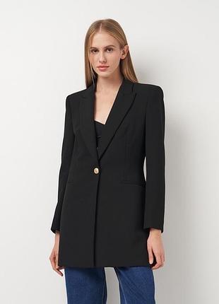 Розкішний подовжений жакет zara