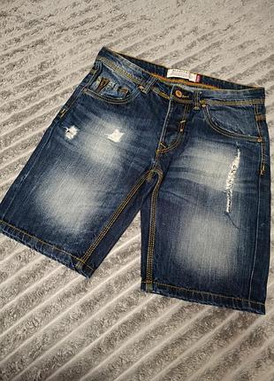 Шорти чоловічі джинсові 44 розміру синього кольору