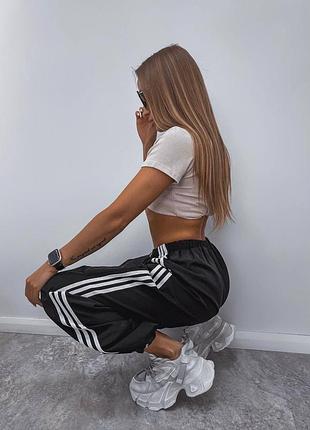 Штаны спортивные карго с лампасами