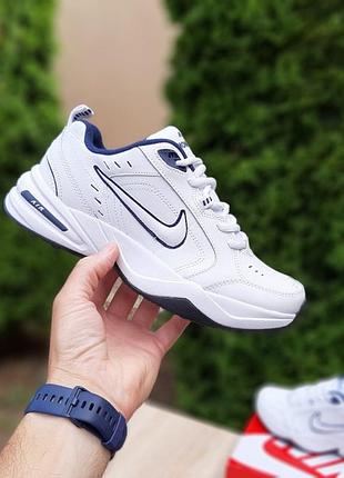 Кроссовки мужские nike air monarch white blue