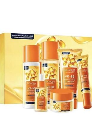 Набір для обличчя з  вітаміном e та b5 anti-wrinkle firming moisturizing six-piece set bioaqua