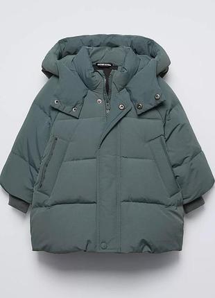 Пуховик zara 4-5 5-6 лет