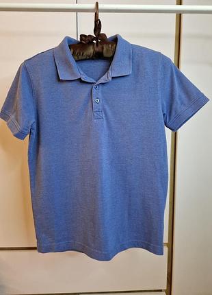 Синє поло, поло o'stin. розмір 152, 11-12 років