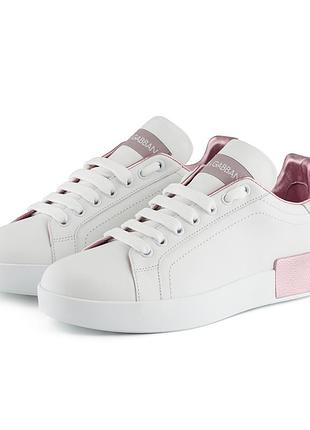 Жіночі кеди кросівки dolce&gabbana portofino sneakers білі оригінал ck1544ax61587587