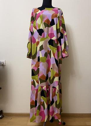 Жіноча довга сукня 22/24 розміру з віскози