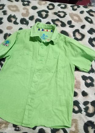 Стильная рубашка на мальчика 5-8роков