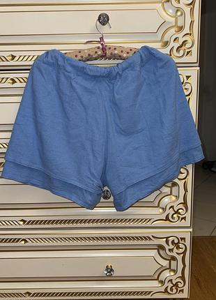 Шорти льняні, двошарові