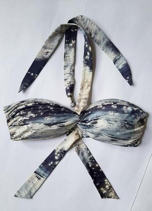 Верх от купальника в принт звездного неба с камушками камушками лиф лифчик бюстгальтер купальник