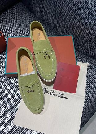 Лоферы р.36-40 зеленые