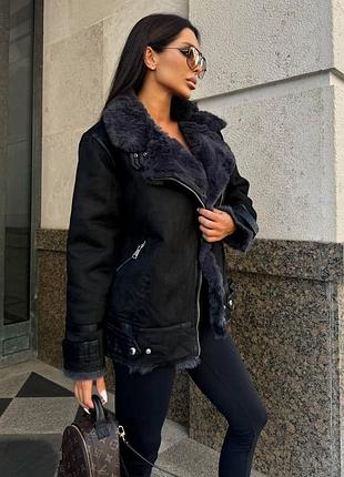 Замшева дублянка замш дублянка авіатор