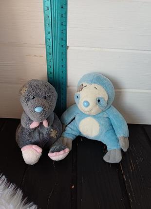 Набор лот мягкие игрушки друзья мешки мишки тедди: крот и ленивец blue nose боуноус блунос блюнос