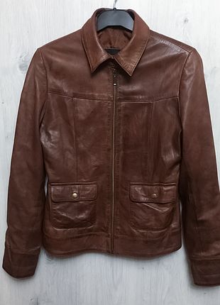 Куртка жакет натуральна овеча преміальна шкіра наппа sheep nappa