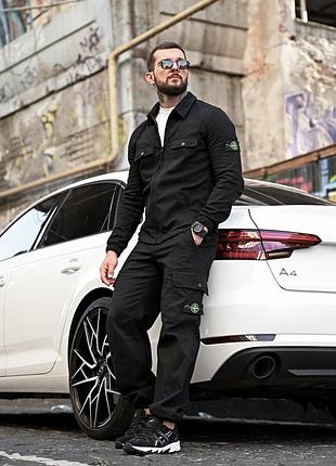 Спортивний костюм чоловічий stone island black s та м