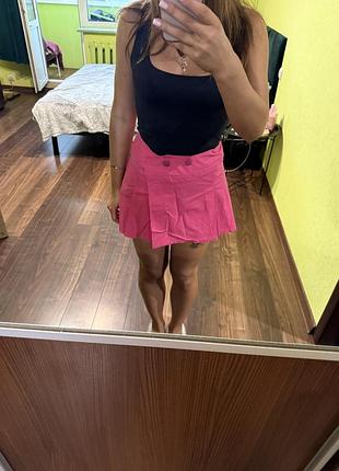 Тенісна юбка рожевого кольору