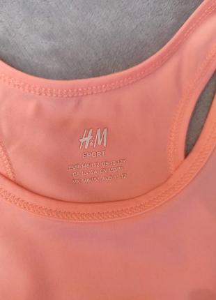 Майка спортивная h&amp;m на девочку 10-12р. 3
