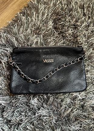 Сумка шкіряна кросс-боді vezze виготовлена в італії з натуральної шкіри (флотар)