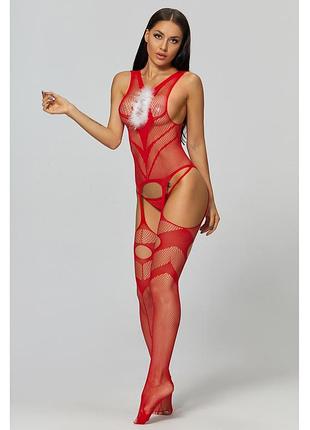 5-77 новогодний комбинезон бодистокинг боди сетка бодисьют